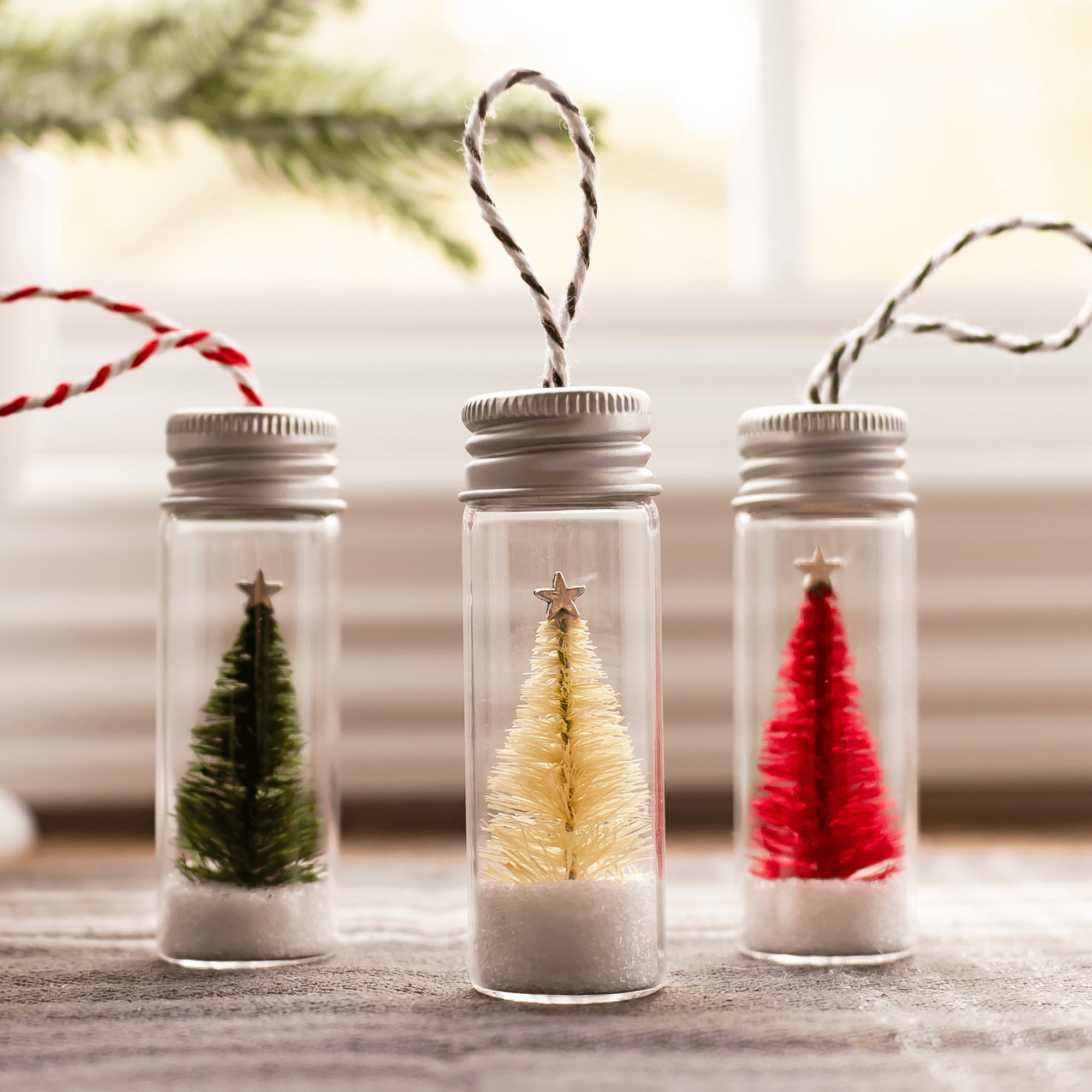 Miniature Bottle Brush Trees, Christmas Bottle Brush Trees