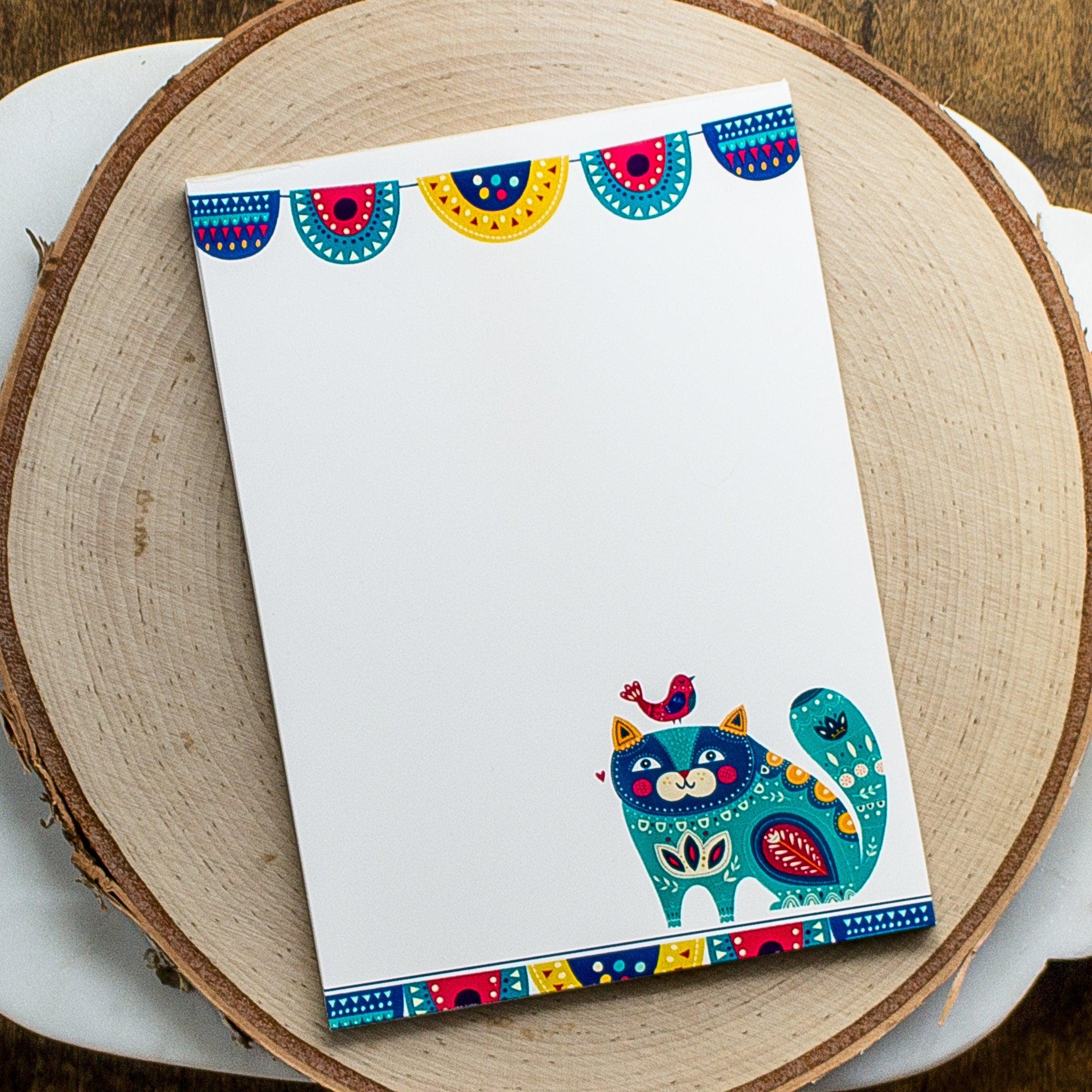 Charming Custom 50-Sheet Notebooks with Vintage Saint Paul Postcard Covers  — The Mustache Cat