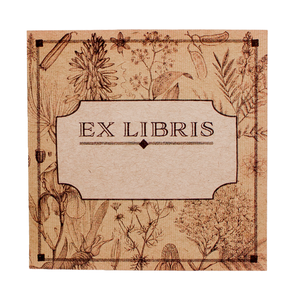 Kraft Botanical Bookplates
