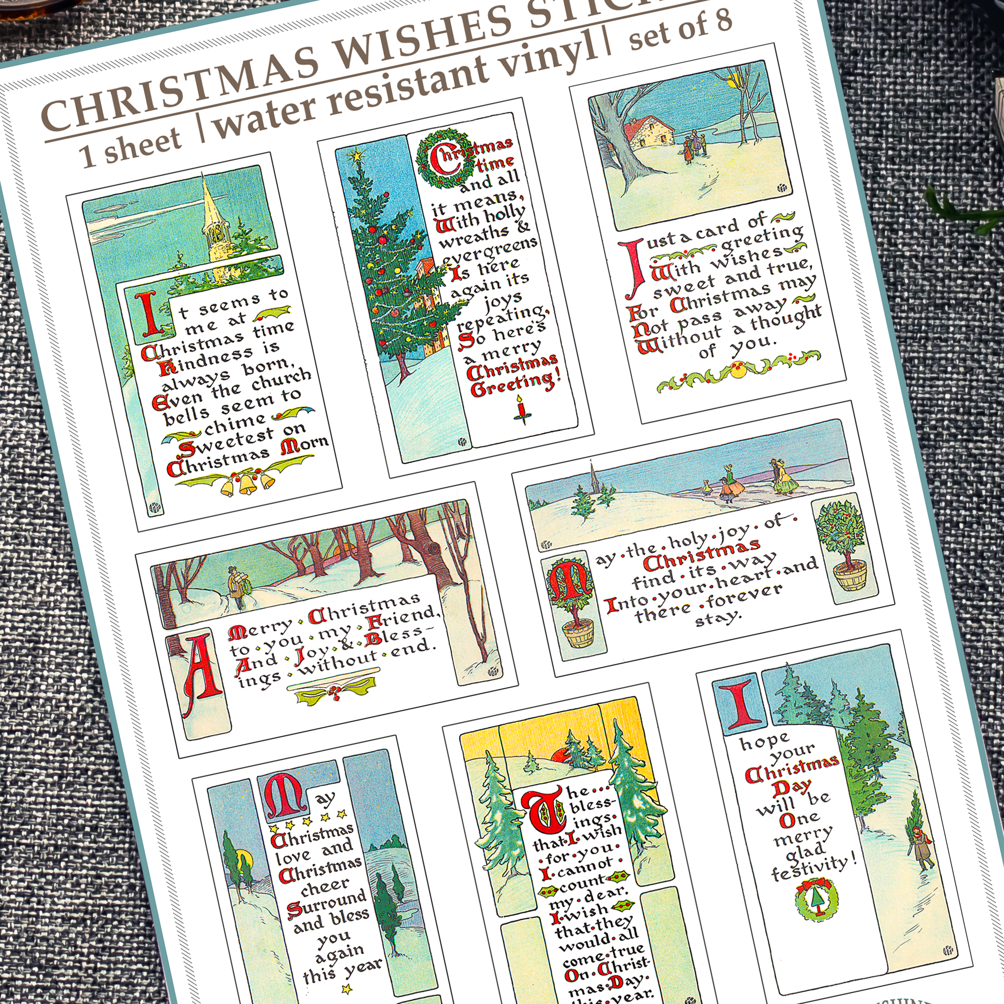 Christmas Wishes Sticker Sheet