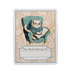 Cozy Cats Bookplate Stickers - Set of 5, 10 or 20 - Sunshine and Ravioli