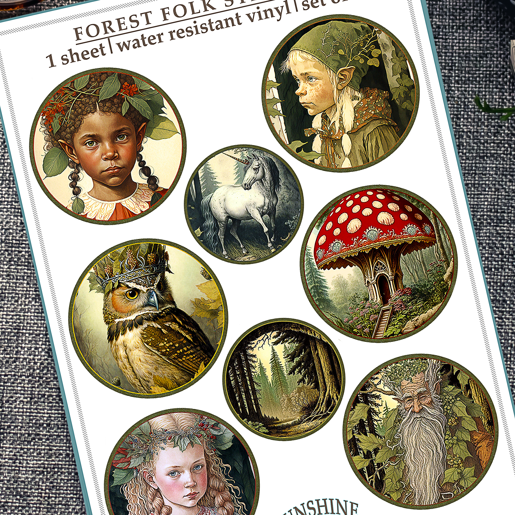 Forest Folk Sticker Sheet