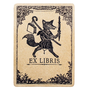 Bookplate Stickers - Traveling Fox