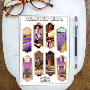 Lavender Fields Sticker Sheet