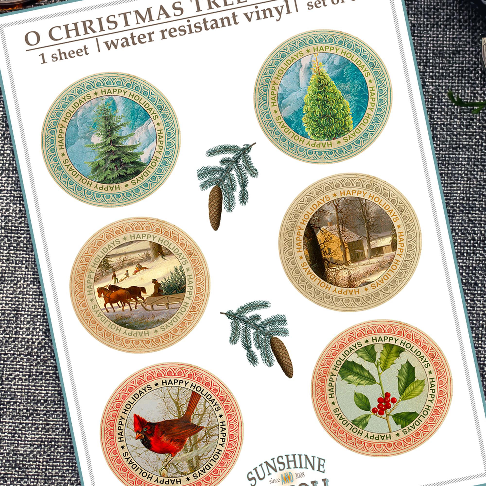 O Christmas Tree Sticker Sheet