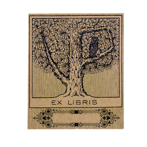 Bookplate Sticker Set - Owl in Tree