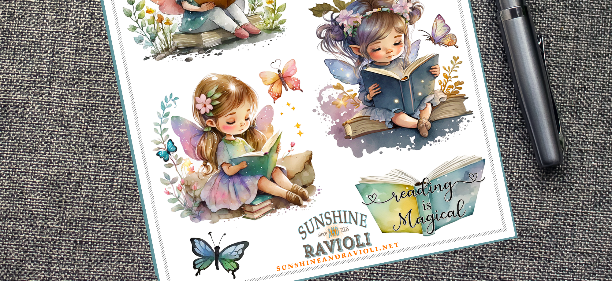 Reading Fairies Sticker Sheet