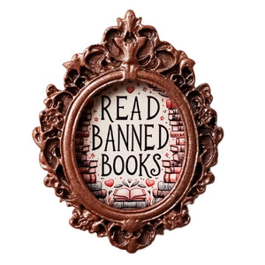 Read Banned Books Refrigerator Magnet, Book Lover Gifts, Bookish Merch for Readers