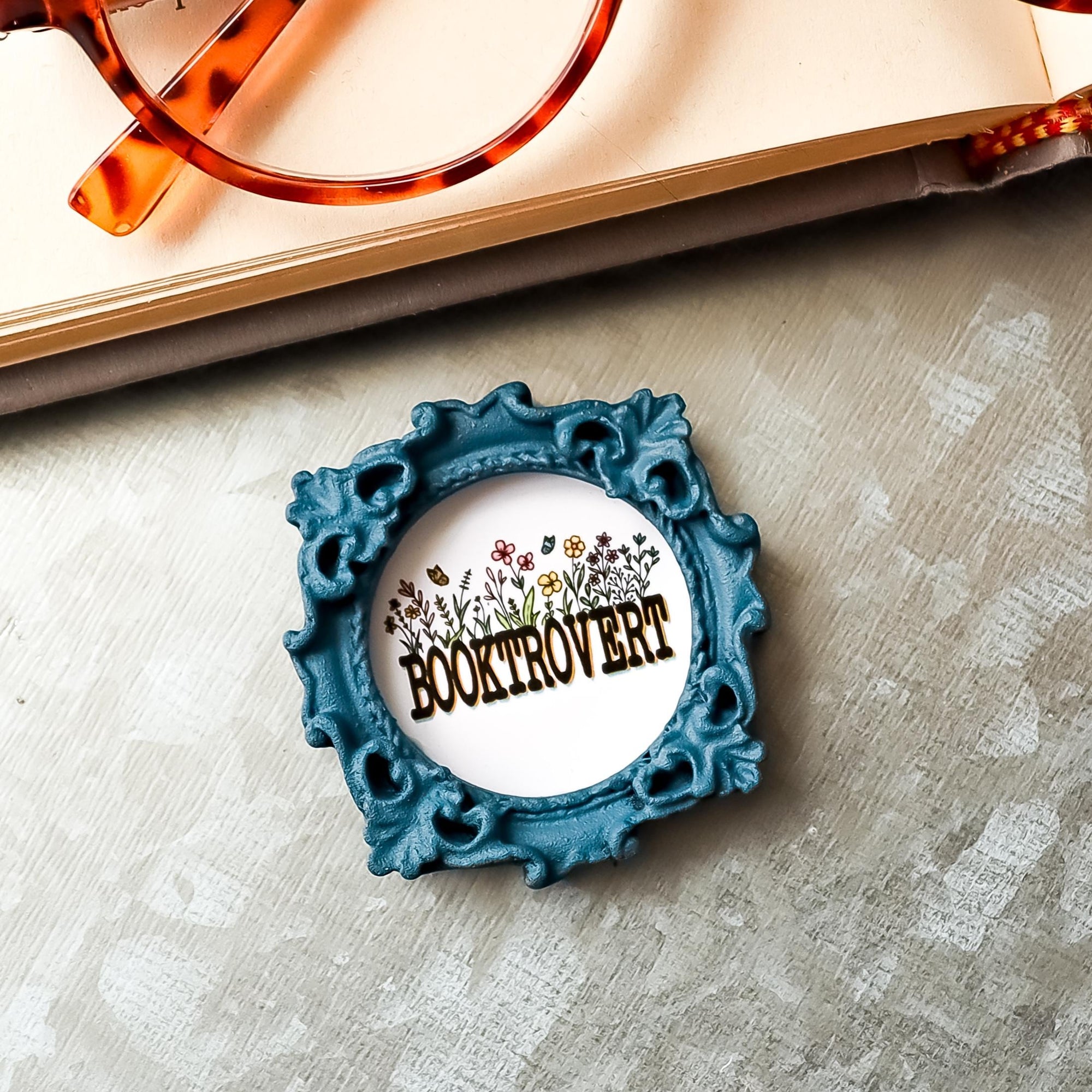 Booktrovert Magnet, Bookish Gift for Readers, Bookworm Decor