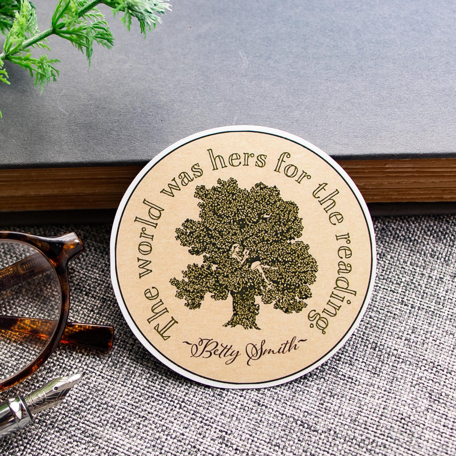 Bookish Sticker, Literary Quote Vinyl Decal, Book Lover Gift, Stickers for Bookworms