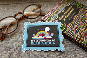 Bookish Sticker Bundle, Reading Gifts for Kids, Teachers, Vinyl Decals, Set of 3