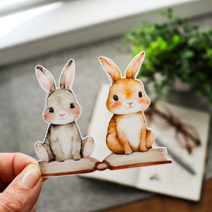 Bookish Sticker Set, Reading Girl and Fairy, Bookworm Gift for Young Readers