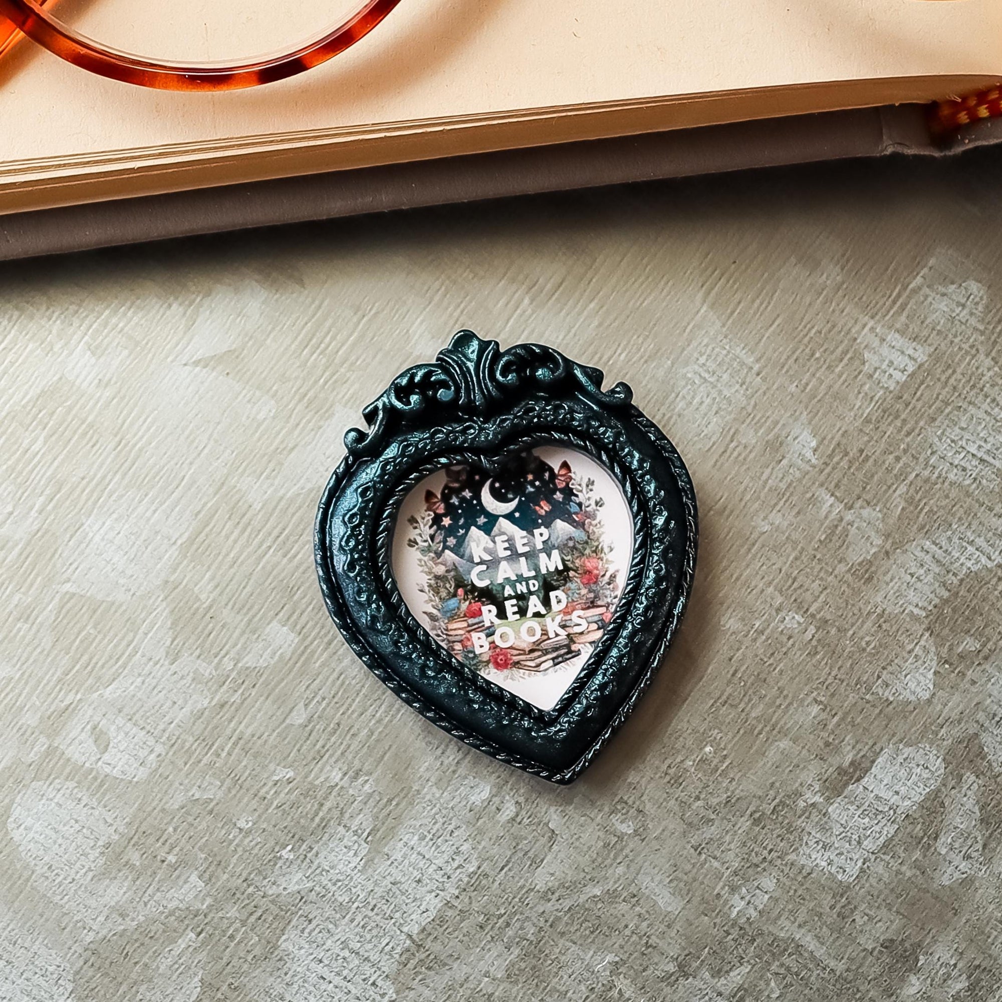 Keep Calm Read Books Magnet, Book Lover Gift, Bookish Refrigerator Magnets