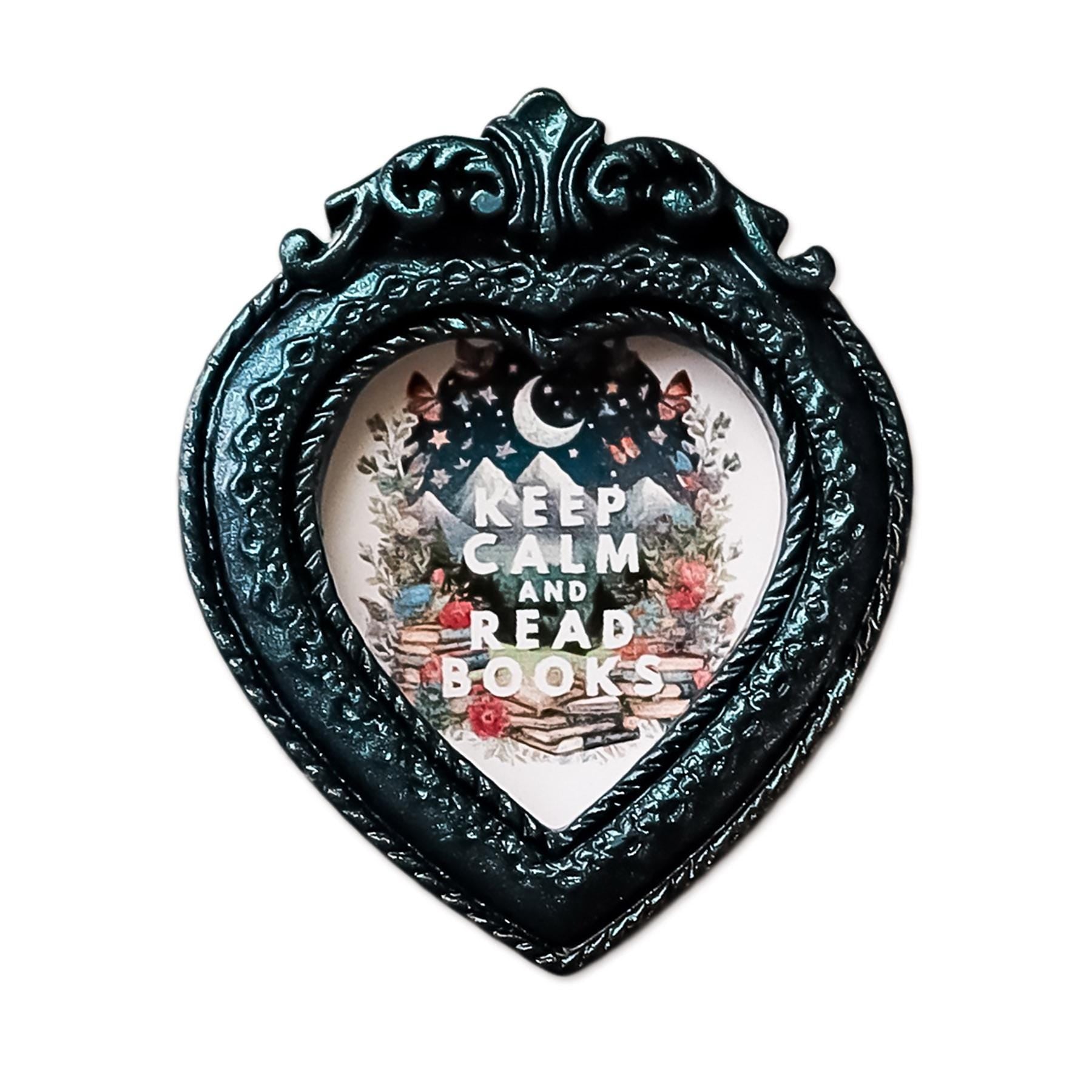 Keep Calm Read Books Magnet, Book Lover Gift, Bookish Refrigerator Magnets