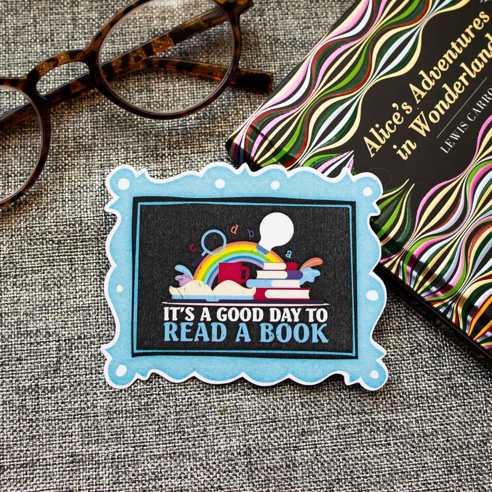 Bookish Stickers, Good Day to Read, Reading Gifts for Teachers, Vinyl Decal