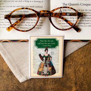 Bookish Sticker, Literary Quote, Buy the New Book, Reading Gift for Bookworms