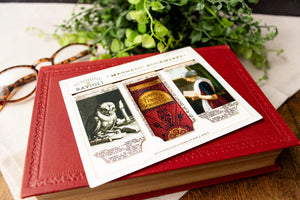 Vintage Magnetic Bookmark Set, Literary Page Markers, Book Club Gift