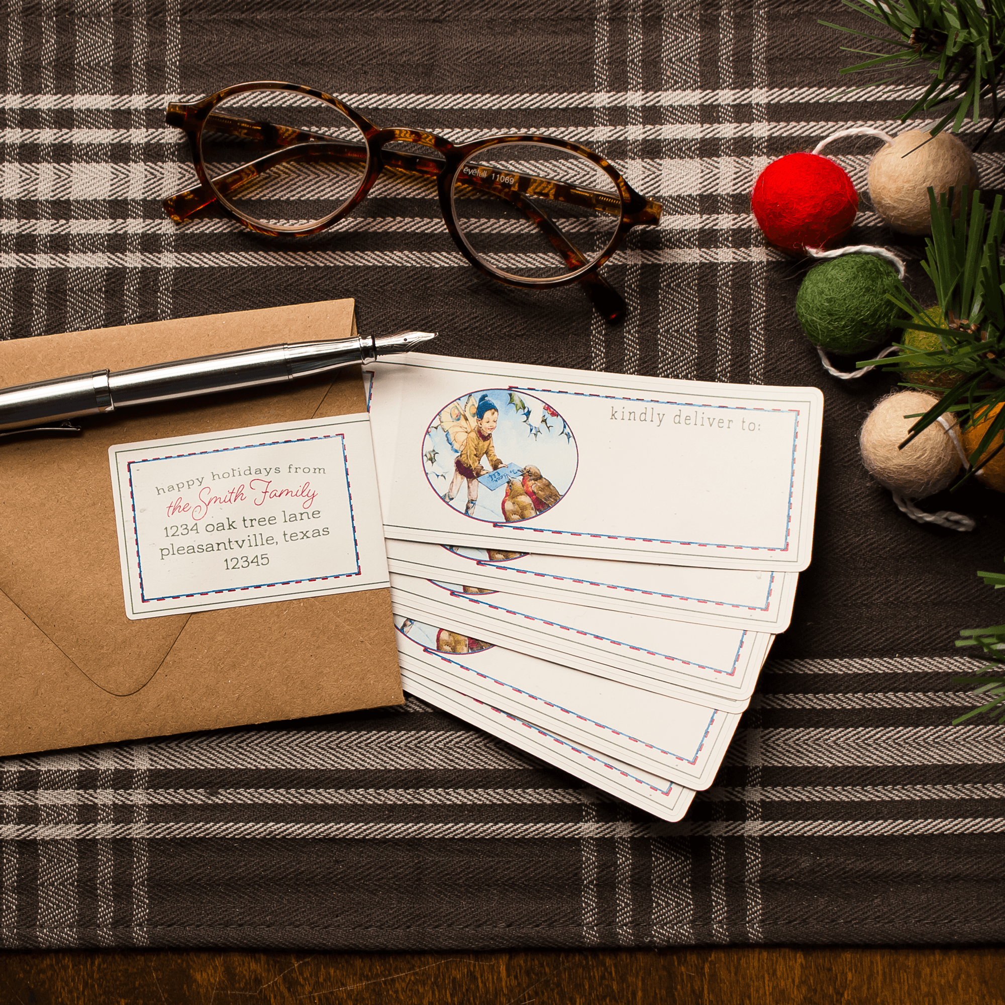 Winter Fairy Christmas Card Boxed Set, Literary Holiday Greeting Cards - Sunshine and Ravioli