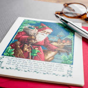 Santa Claus Christmas Card Boxed Set, George Eliot Quote, Holiday Greeting Cards - Sunshine and Ravioli