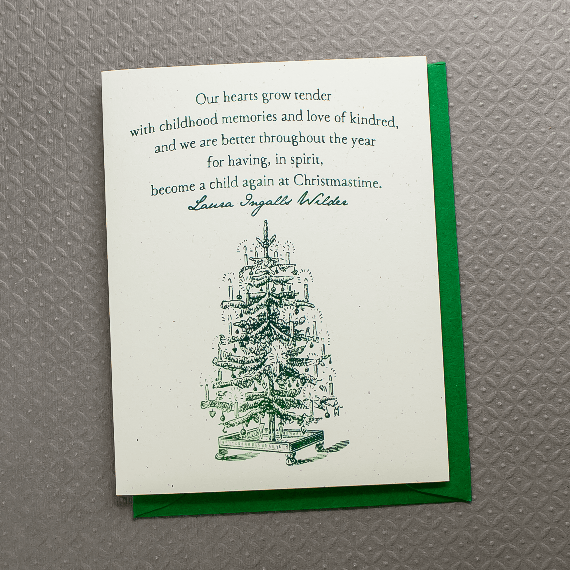 Christmas Card Boxed Set, Laura Ingalls Wilder Quote Holiday Greeting Card - Sunshine and Ravioli