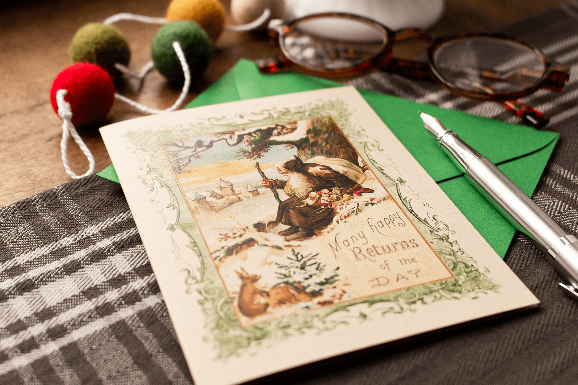 Vintage Santa Claus Christmas Card Boxed Set - Sunshine and Ravioli Vintage Santa Claus Christmas Card Boxed Set - Sunshine and Ravioli