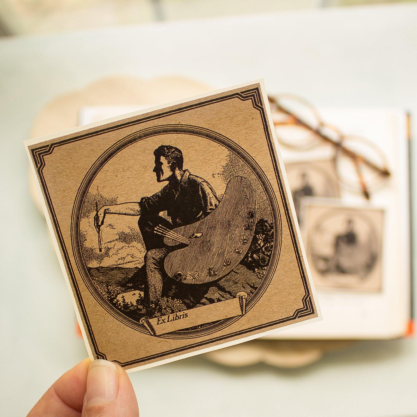 artist bookplate stickers - set of 10 - Sunshine and Ravioli