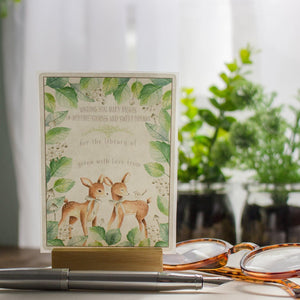 Baby Shower Bookplates - two deer - gender neutral - set of 10 - Sunshine and Ravioli