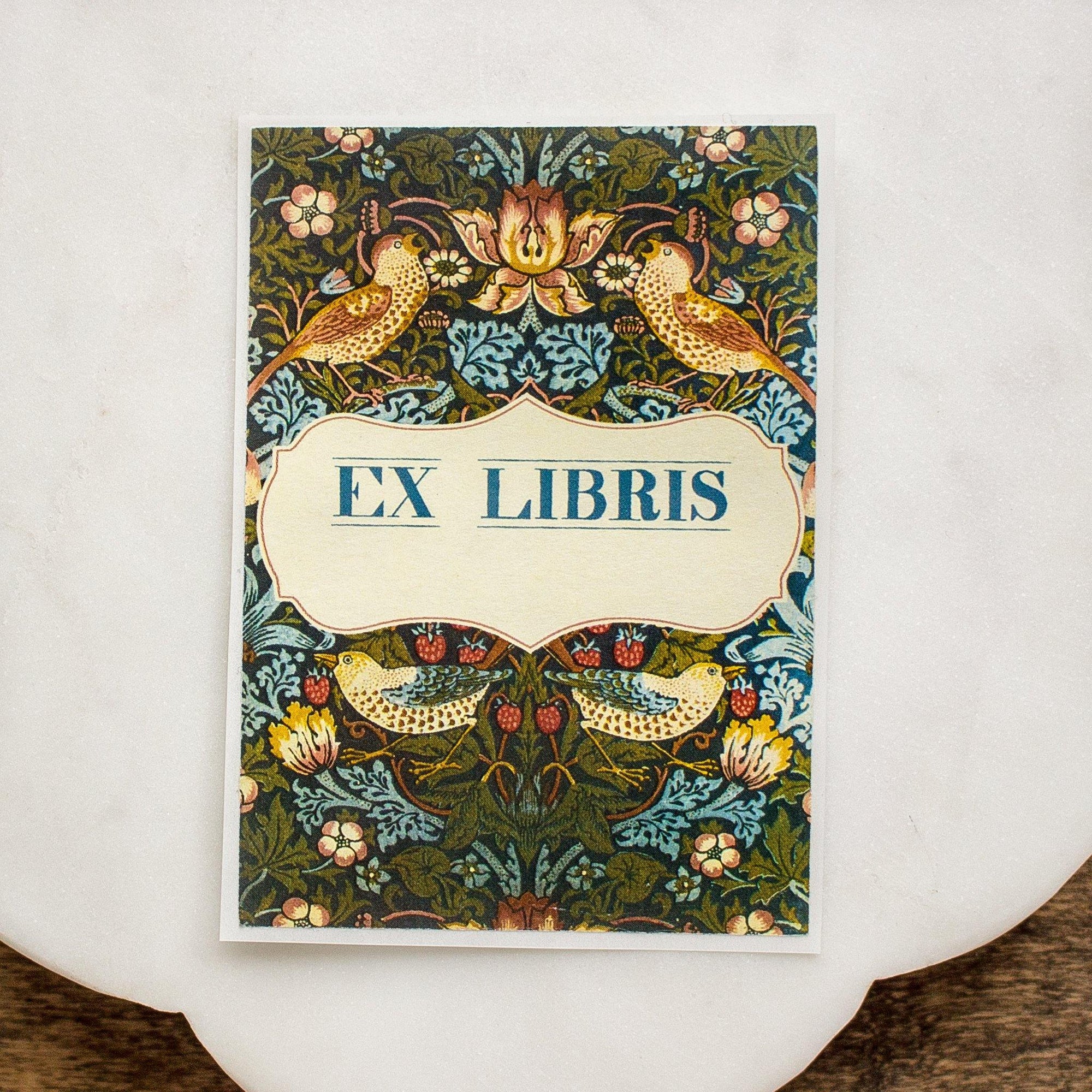 Birds and Berries Ex Libris Bookplates - set of 10 - Sunshine and Ravioli