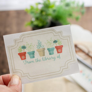 Bookplate Stickers for Gardeners - set of 10 - Sunshine and Ravioli