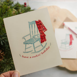 Christmas Greeting Card - Have a Rockin' Holiday - Sunshine and Ravioli
