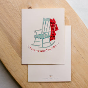 Christmas Greeting Card - Have a Rockin' Holiday - Sunshine and Ravioli