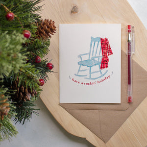 Christmas Greeting Card - Have a Rockin' Holiday - Sunshine and Ravioli