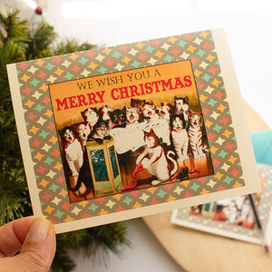 Funny Cat Lady Christmas Greeting Card - Sunshine and Ravioli