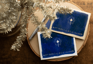 Christmas Card Boxed Set, Happy Christmas Holiday Greeting Card - Sunshine and Ravioli