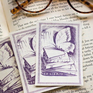 Butterfly Book Plate Set - Personalized Bookplate Stickers - Customized Book Labels - Ex Libris - Bookish Gift for Mom