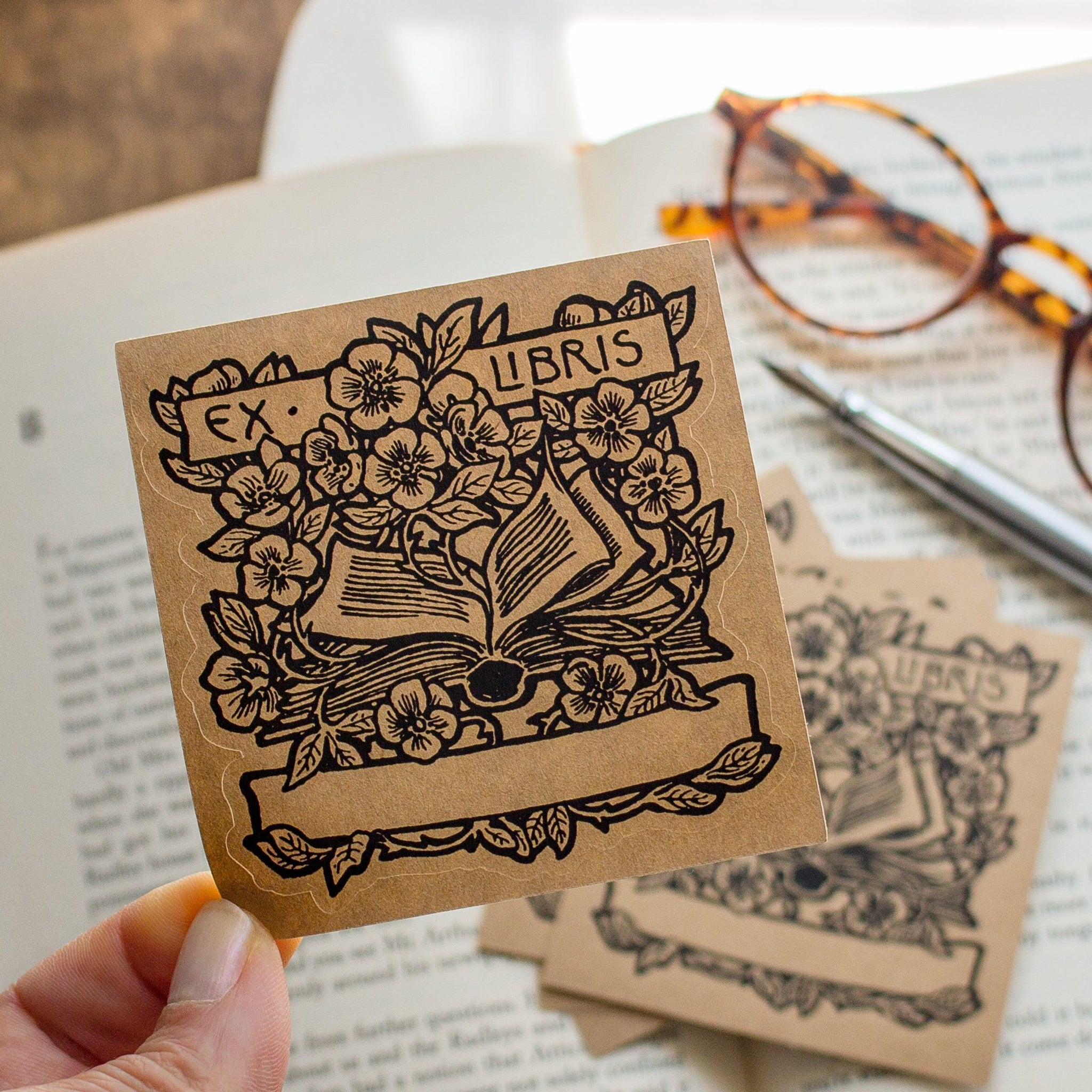 Personalized Bookplate Stickers - Custom Ex Libris Book Labels ...
