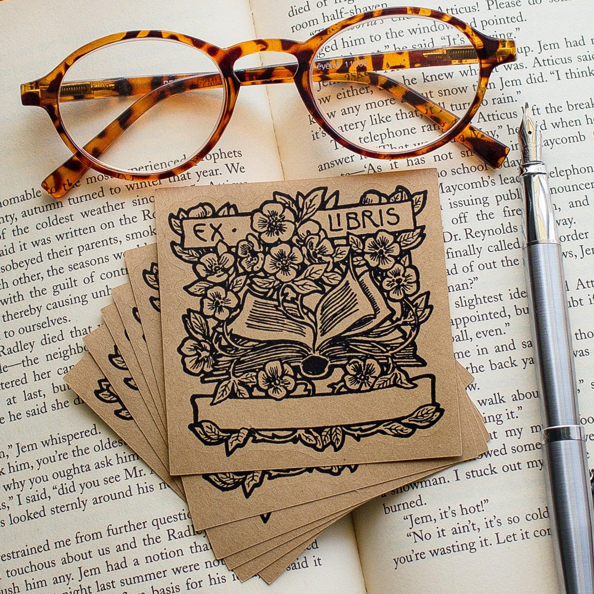 Custom Bookplates Personalized Bookplate Stickers - Custom Ex Libris Book Labels ...