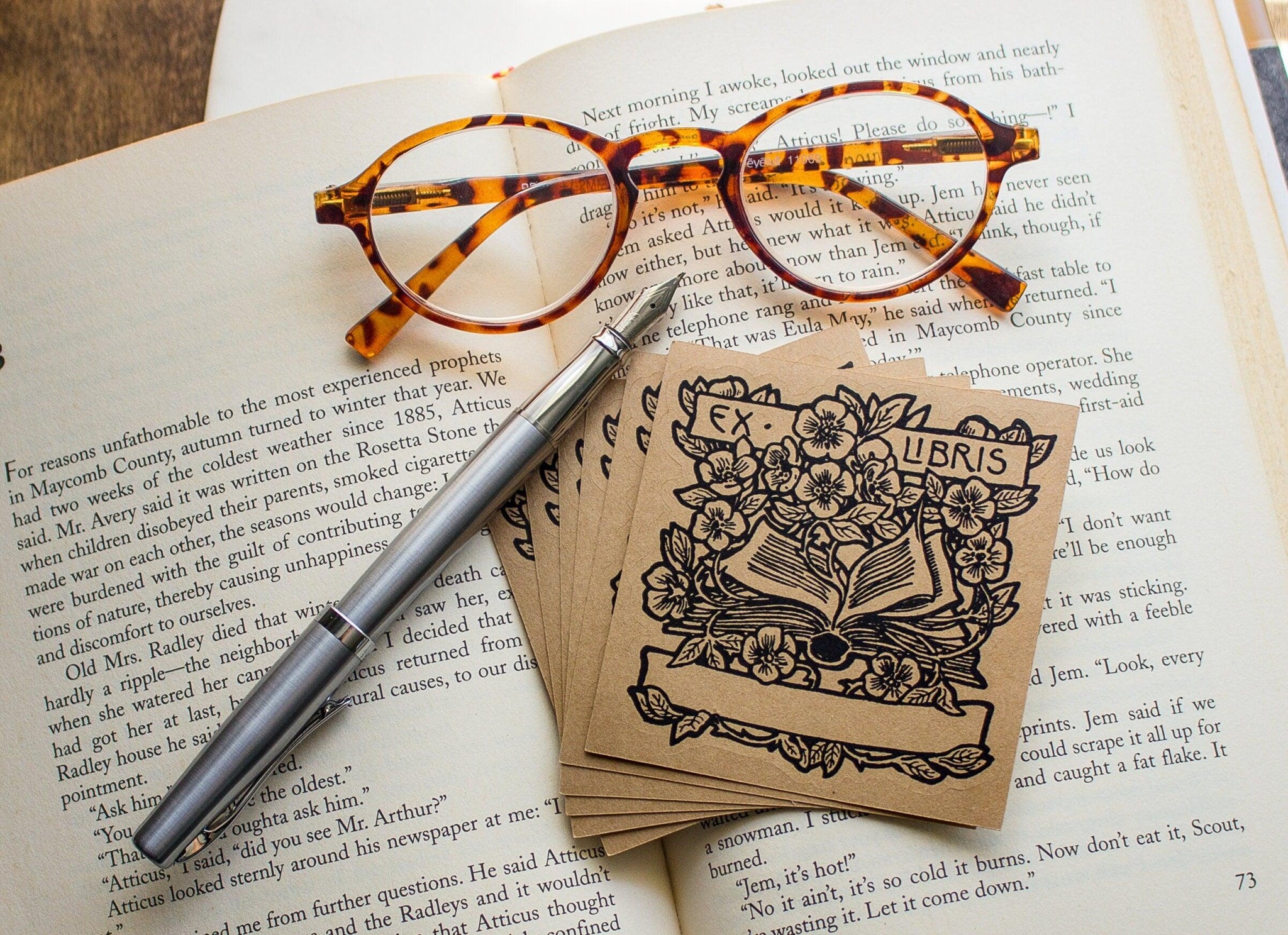 Custom Bookplates Personalized Bookplate Stickers - Custom Ex Libris Book Labels ...