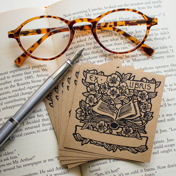 Personalized Bookplate Stickers - Custom Ex Libris Book Labels ...