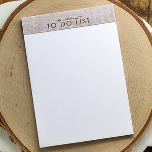 Funny Personalized Note Pad - Do Not Want To Do List - Custom Dot Grid Notepad - Gift for Co-Worker - Office Humor