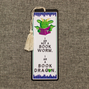 Dragon Bookmark for Kids - I Am a Book Dragon Book Mark -  Bookish Gift for Children -  Reading Gift for Grandchild - Personalized Bookmark