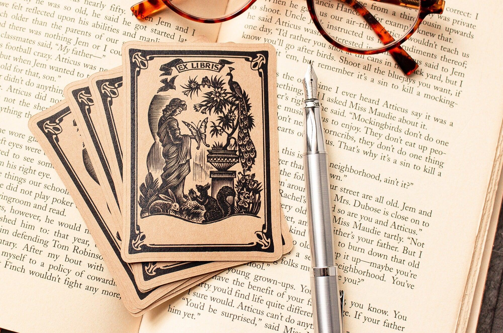 Personalized Bookplates - Nature Girl Book Plates - Set of 10 - Ex Libris - Book Label - Bookplate Stickers - Bookish Gift for Mom