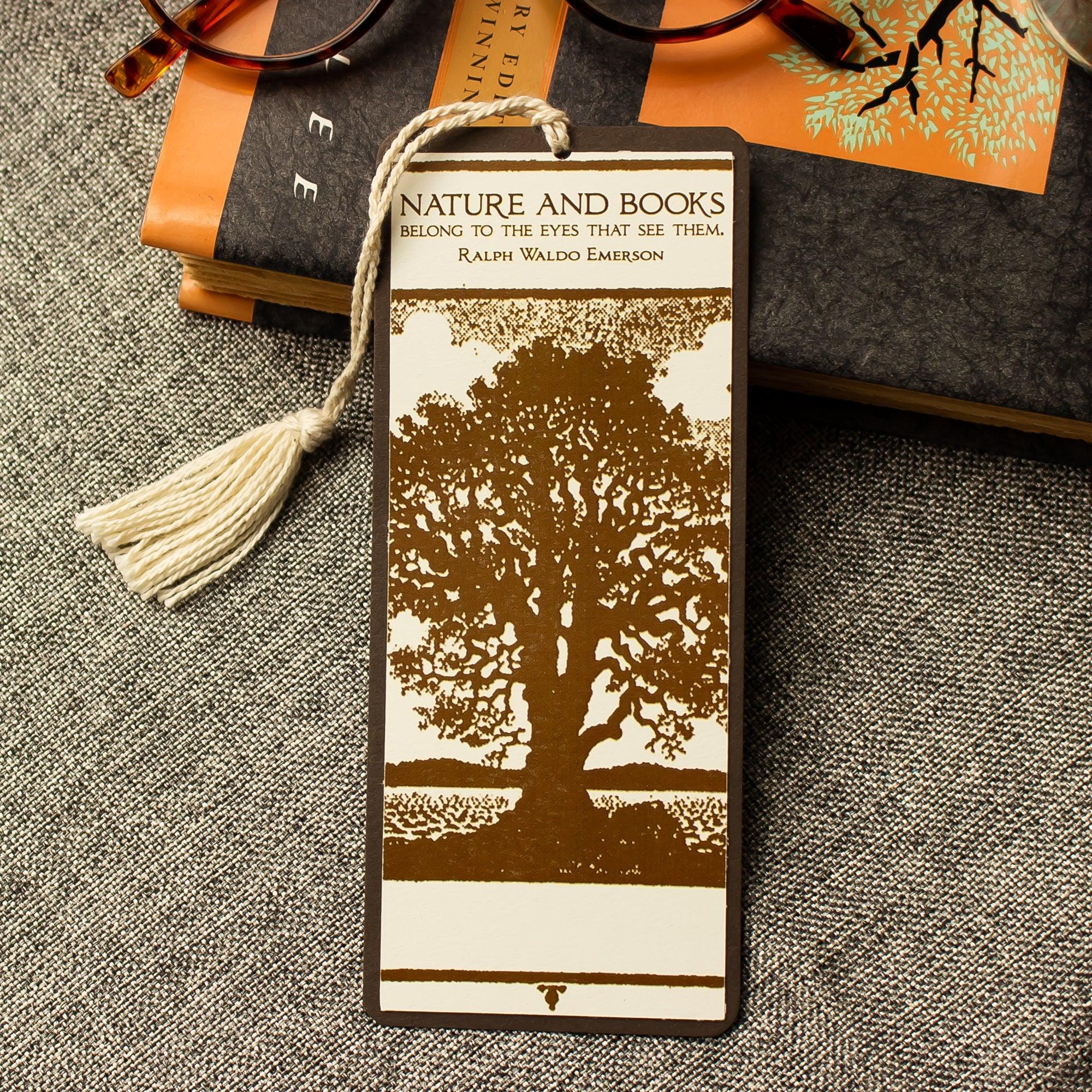 Oak Tree Bookmark - Ralph Waldo Emerson Quote - Sunshine and Ravioli