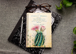 Spiral Notebook - Cactus Note Book - Succulent Plant Journal - Gift for Gardeners
