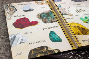Spiral Notebook - Crystals Note Book - Gems and Minerals Journal - Gift for Rock Collectors