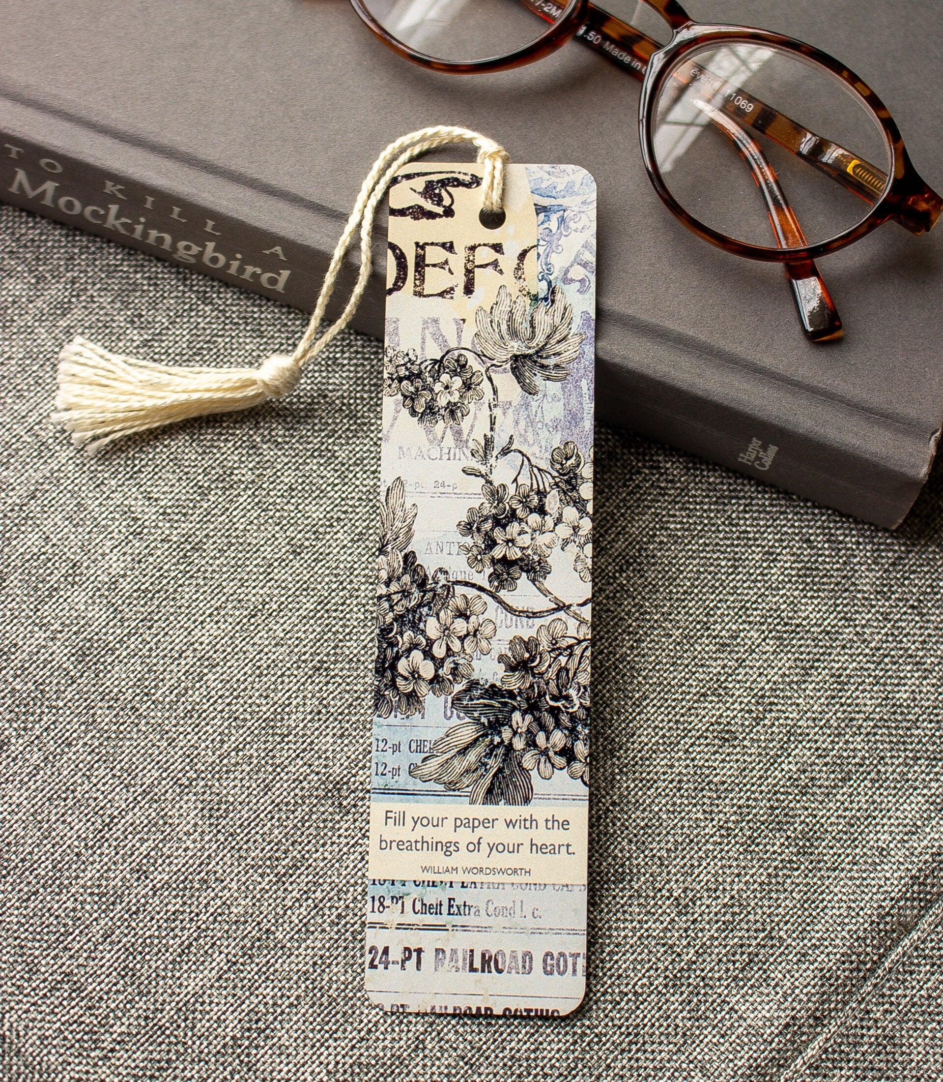 Literary Quote Bookmark Set , Metal Bookmark ,  Gift for Writers ,  Book Club Gift , Set of 3 Handmade Book Marks , Book Accessories