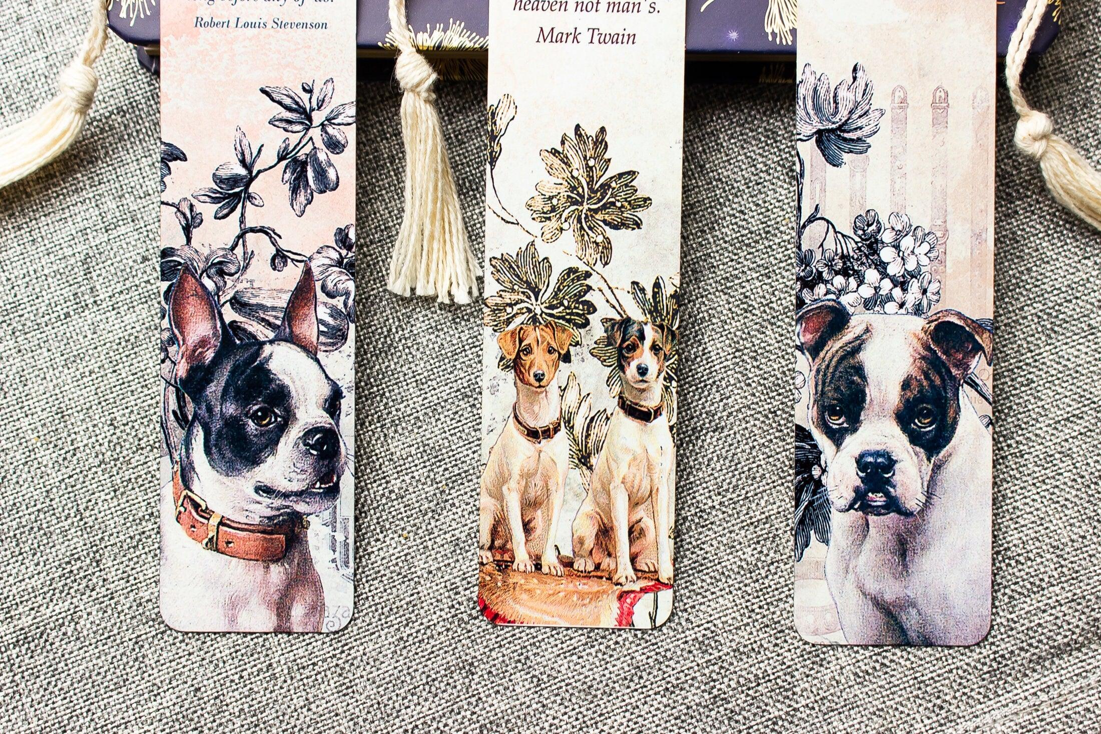 Literary Dog Quotes Metal Bookmarks , Set of 3 - Sunshine and Ravioli