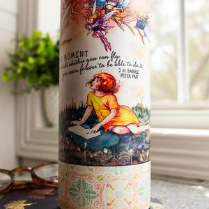Peter Pan Quote Insulated Tumbler - Bookish Gift for Daughter - Magical Fairies