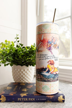 Peter Pan Quote Insulated Tumbler - Bookish Gift for Daughter - Magical Fairies