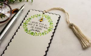 Jane Austen Bumblebee Bookmark - Sunshine and Ravioli